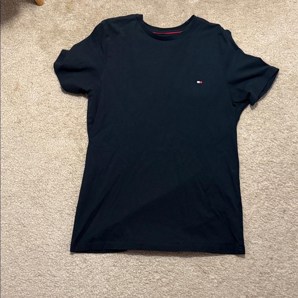 Tommy Hilfiger Black Tee with Logo